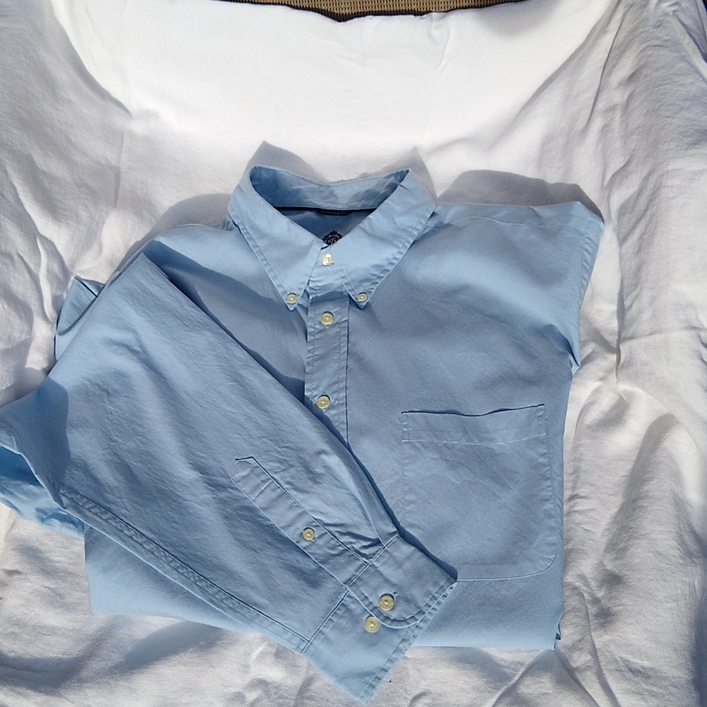 👍 RTY XL Blue LS Dress Shirt